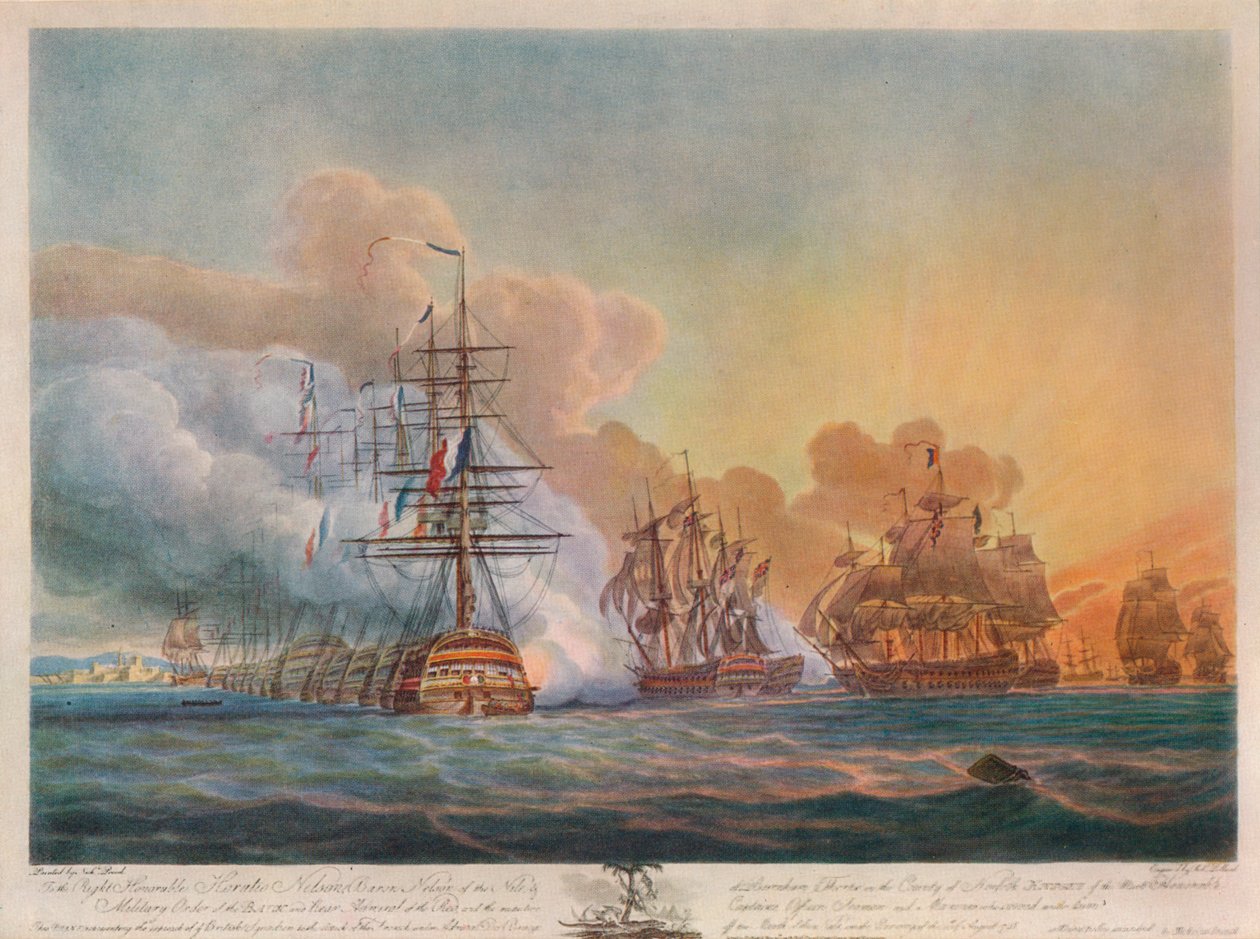 Battaglia del Nilo, c1799 da Nicholas Pocock
