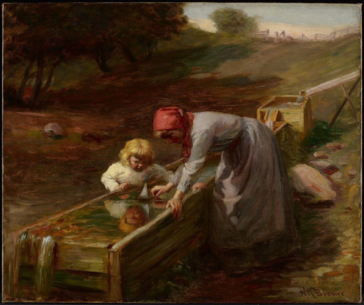 Alla sorgente, c.1895 da Nicholas Richard Brewer