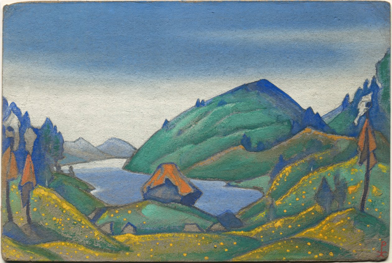 Décor per il balletto "Le Sacre du Printemps" di Stravinsky, 1944 da Nicholas Roerich