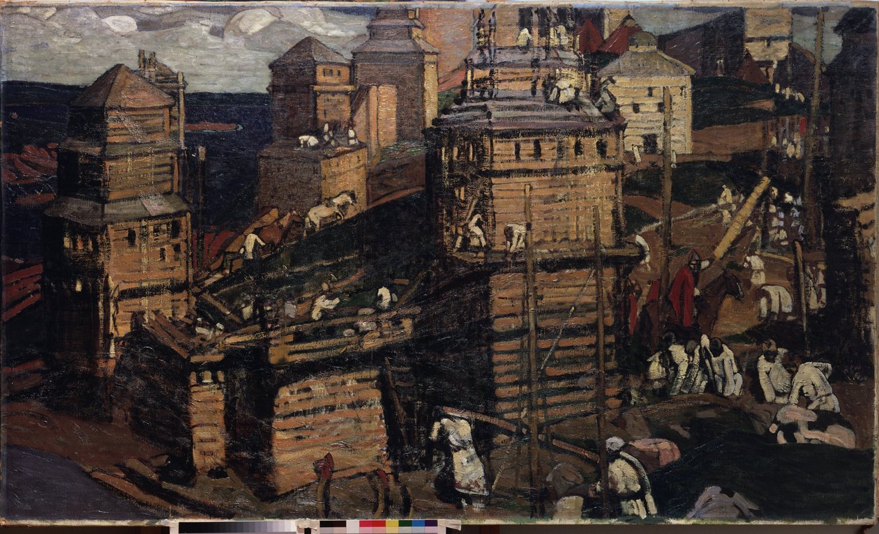 La costruzione di una città da Nicholas Roerich