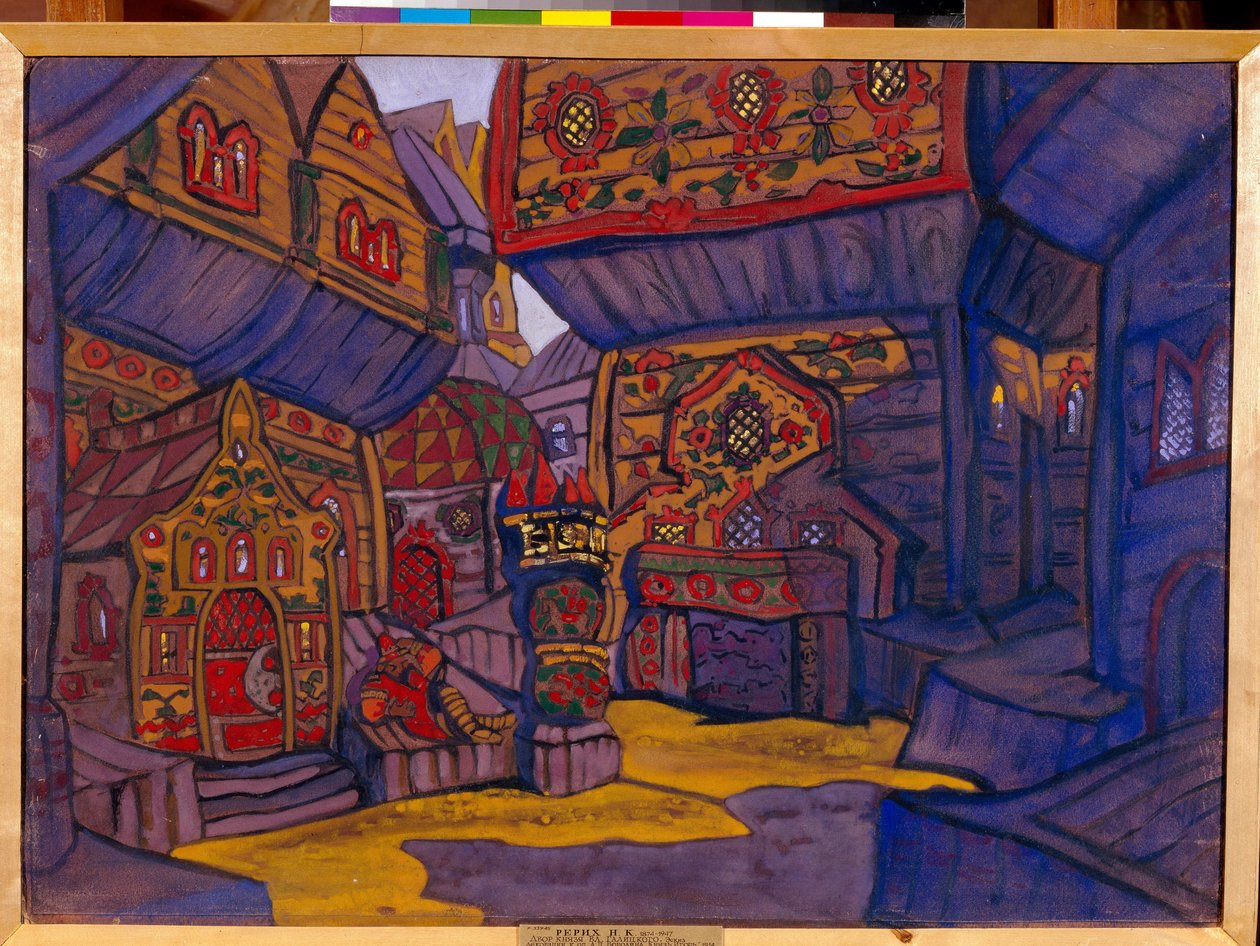 La corte del principe Vladimir Galitsky da Nicholas Roerich
