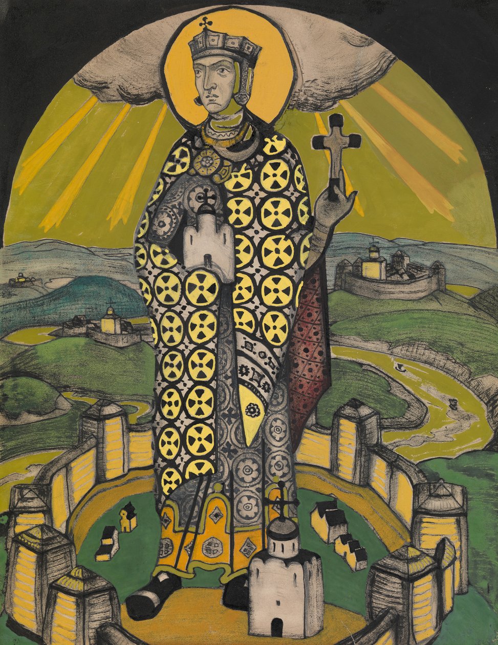 Santa Olga, Principessa di Kiev da Nikolai Konstantinowitsch Roerich