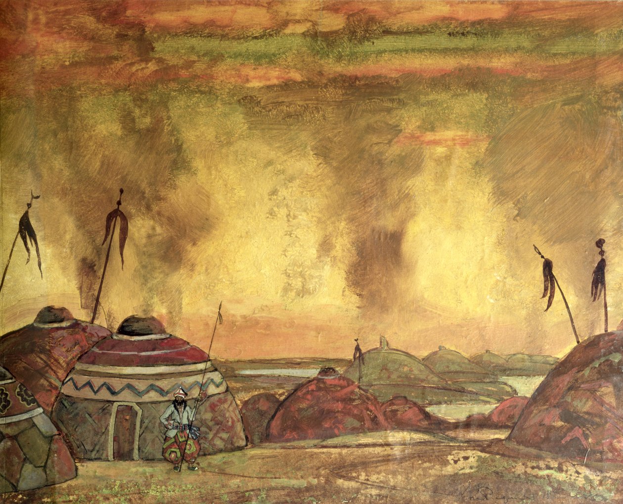 Scenografia per Alexander Borodin da Nicholas Roerich