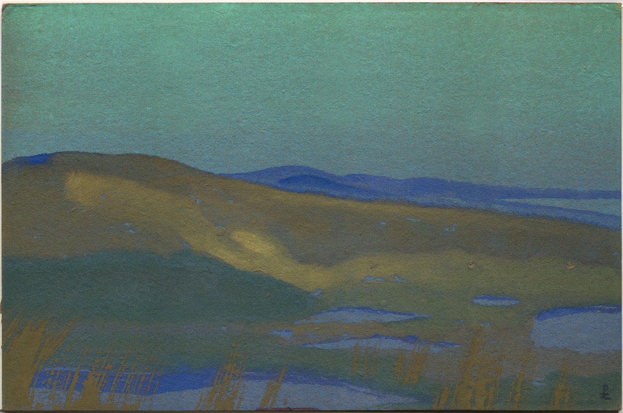 Paludi di Tsaidam, 1936 da Nicholas Roerich