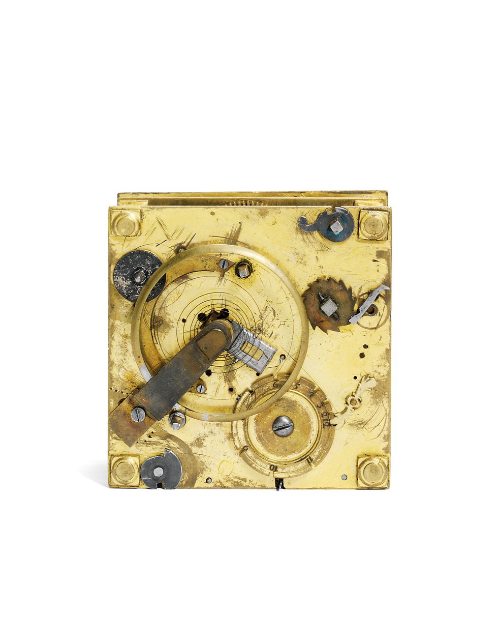 Orologio da tavolo orizzontale inciso di Elisabetta I, c.1590-1600 da Nicholas Vallin