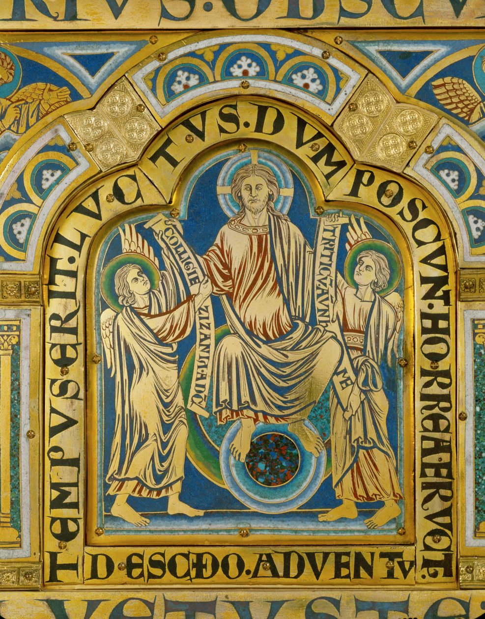 La seconda venuta... (smalto su rame dorato) da Nicholas of Verdun