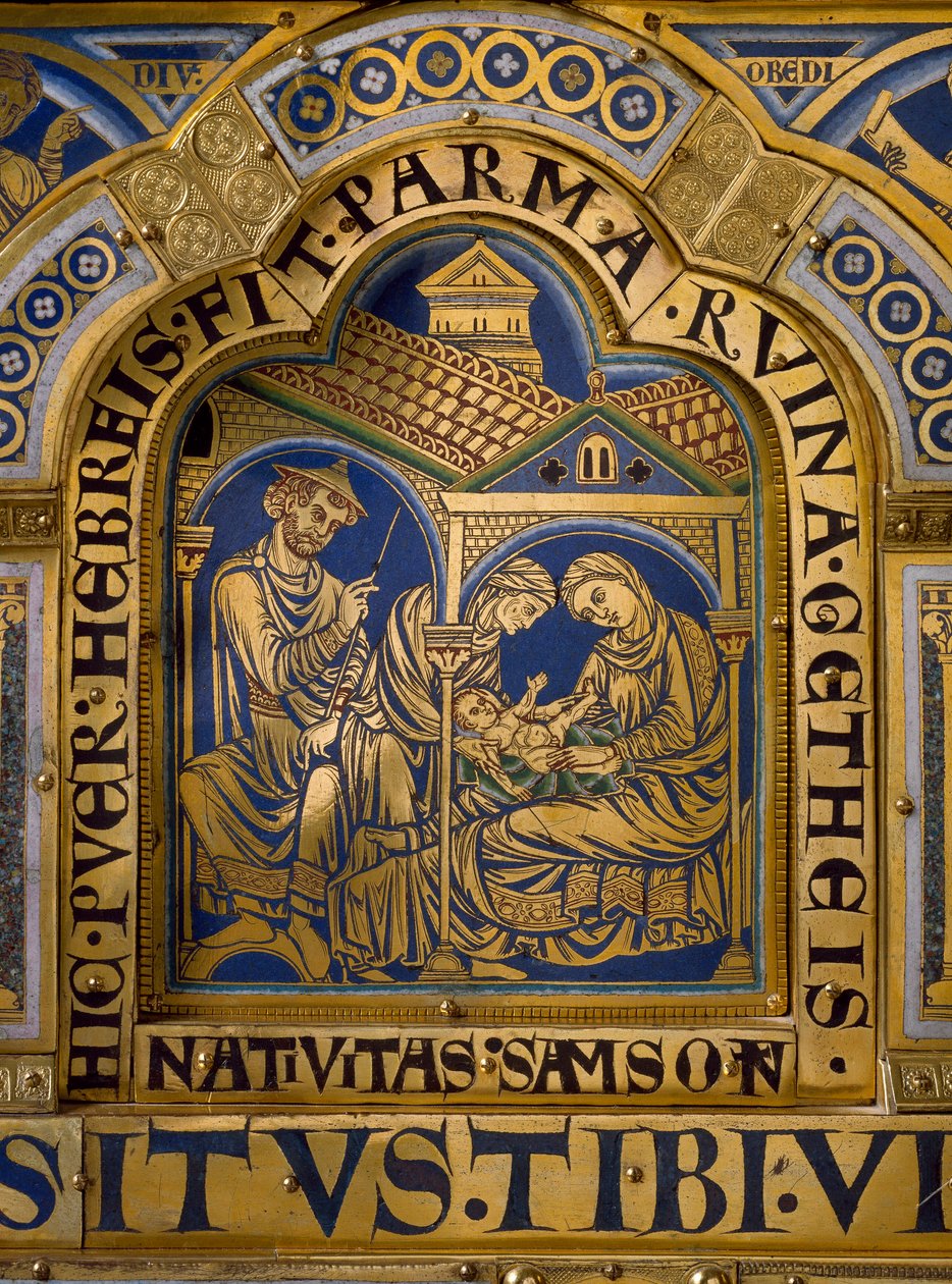 Altare di Verdun realizzato in oro e smalto da Nicolas de Verdun: scene dell