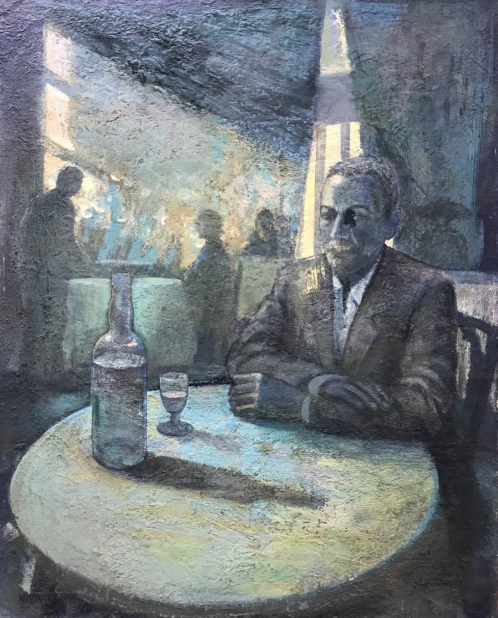 Acqua di fuoco, 2018-23 (olio su tavola) da Nick Williams