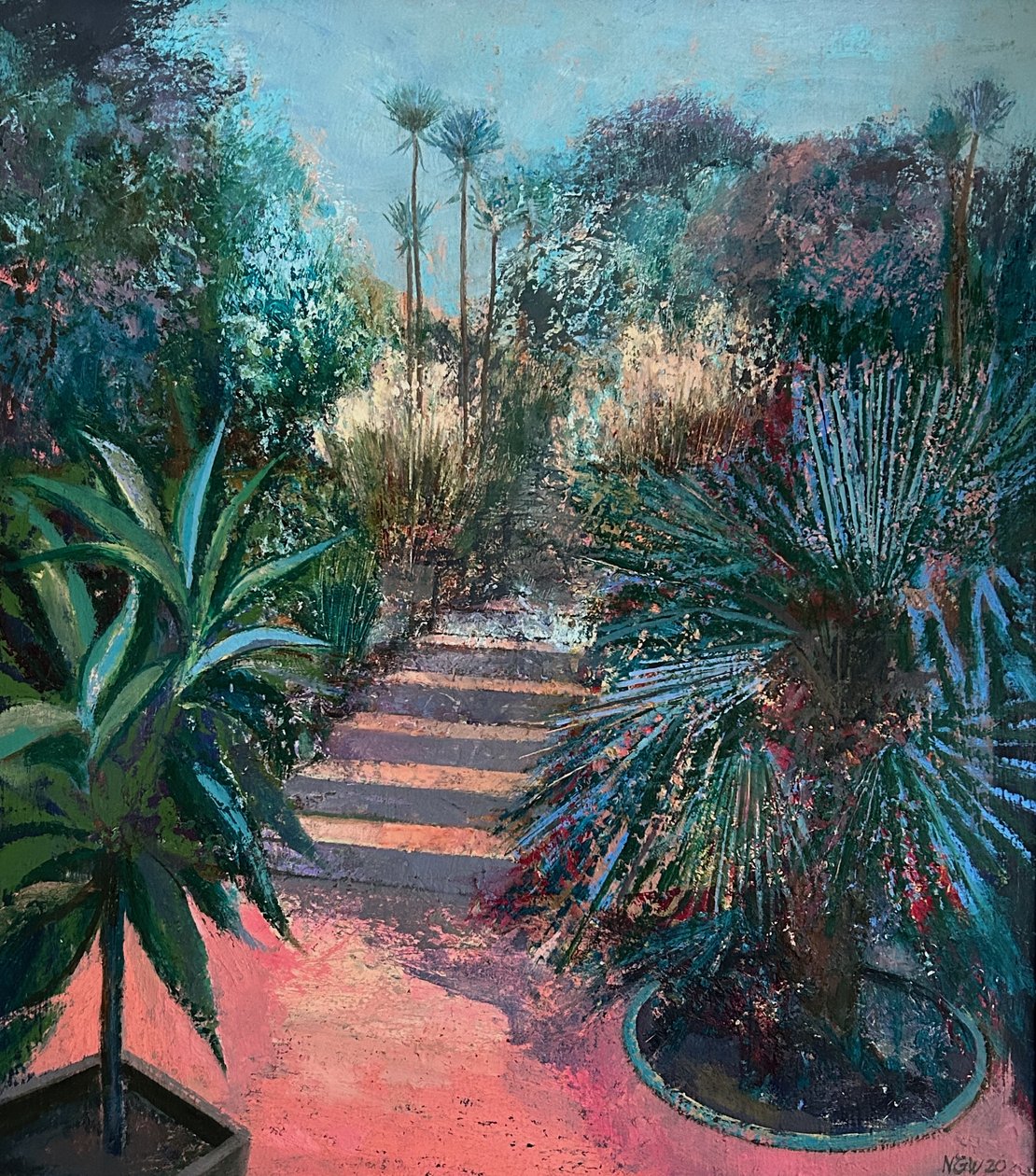 Giardino sommerso, 2020-23 (olio su tavola) da Nick Williams