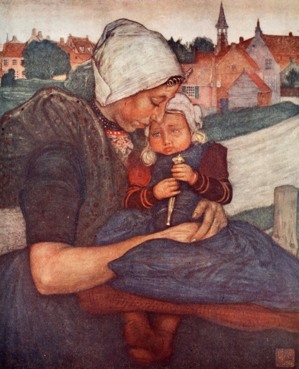 Una madre e un bambino di Axel, 1904 da Nico Jungman