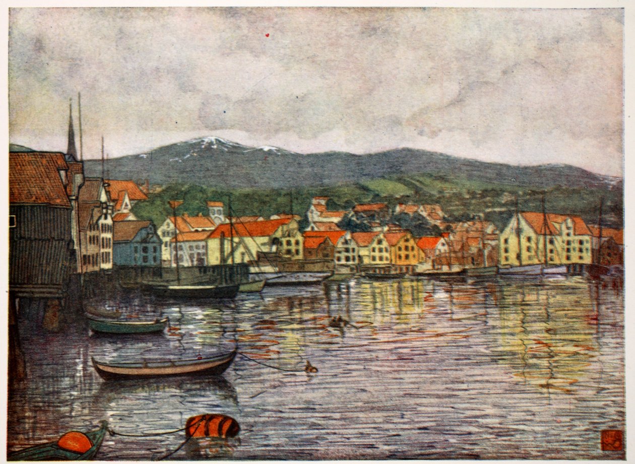La Città di Molde, 1905 da Nico Jungman