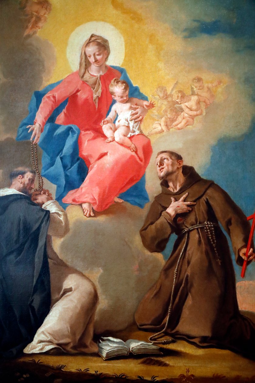 La Galleria Nazionale. Nostra Signora del Rosario con San Domenico e San Francesco d