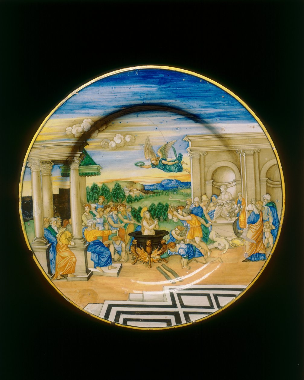 Martirio di Santa Cecilia, tavola da Nicolò Pellipario