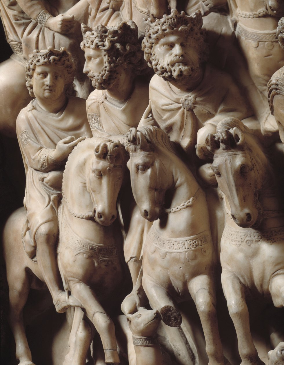 Il viaggio dei magi (dettaglio) da Nicola Pisano
