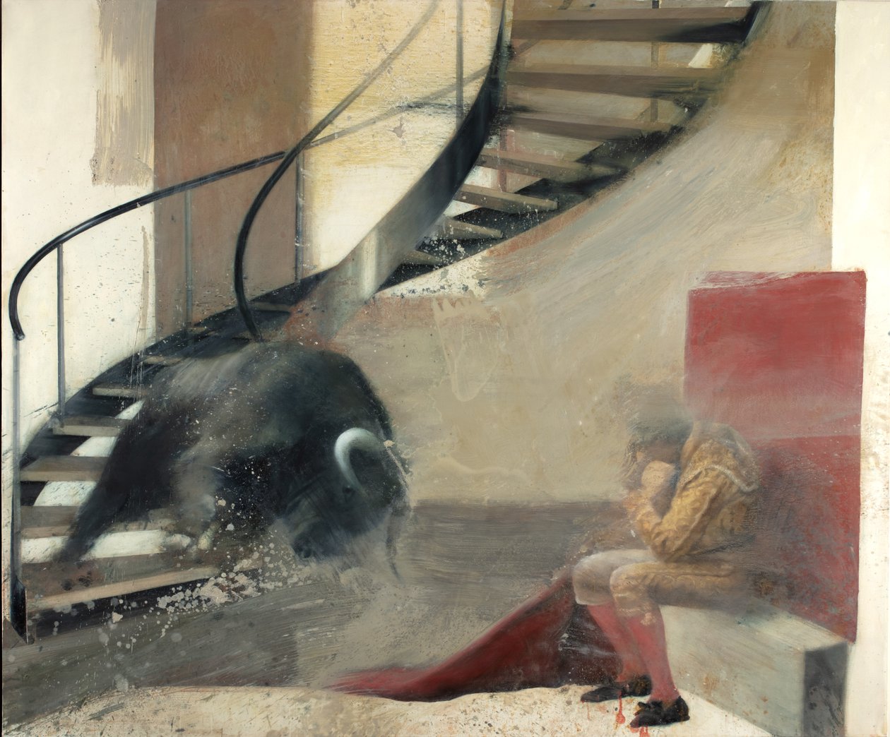 Toro delle scale con torero I, 2013 da Nicola Pucci