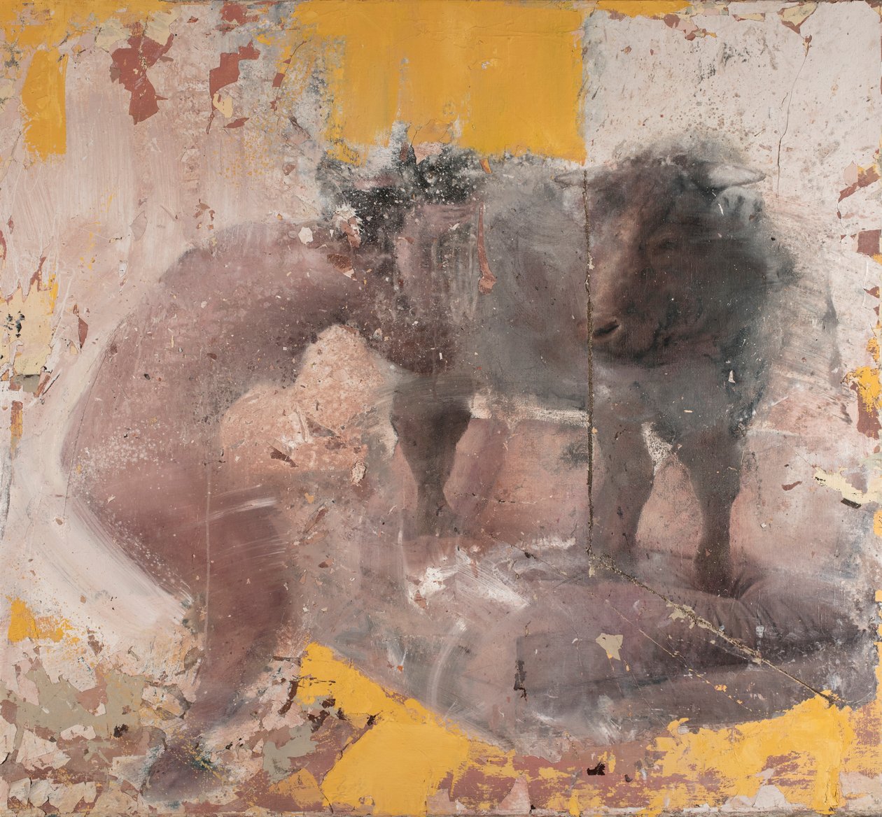 Donna con toro giallo, 2018 da Nicola Pucci