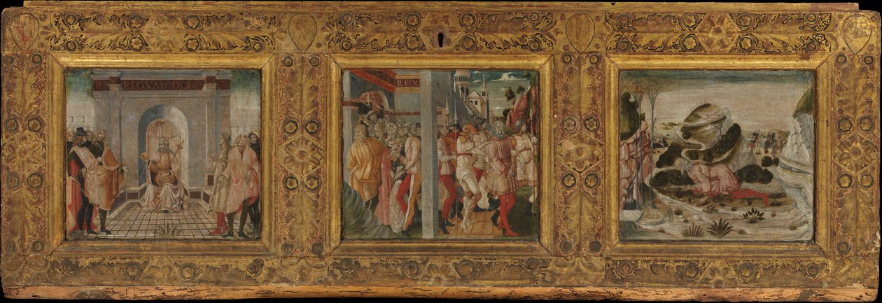 Scene della vita del re Nabucodonosor da Nicola di Maestro Antonio d