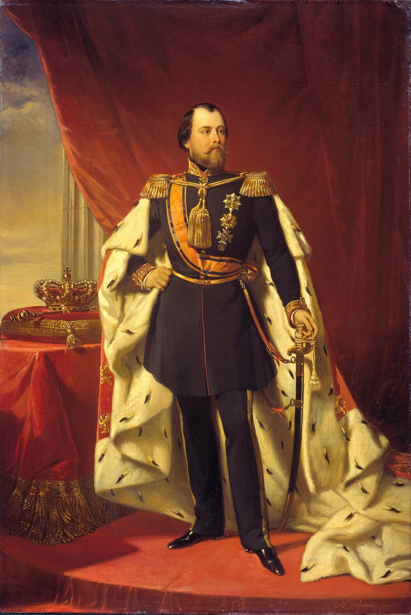 Guglielmo III 1817-1890, Re dei Paesi Bassi, 1856 da Nicolaas Pieneman