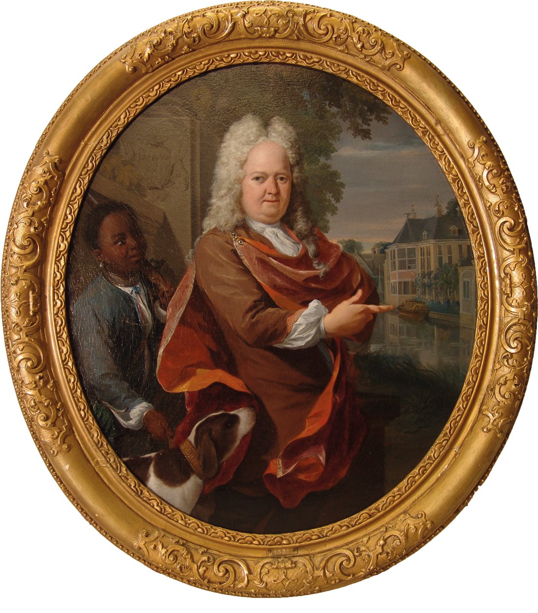 Francois van Bredehoff affiancato dal suo servitore Tabo Jansz da Nicolaas Verkolje