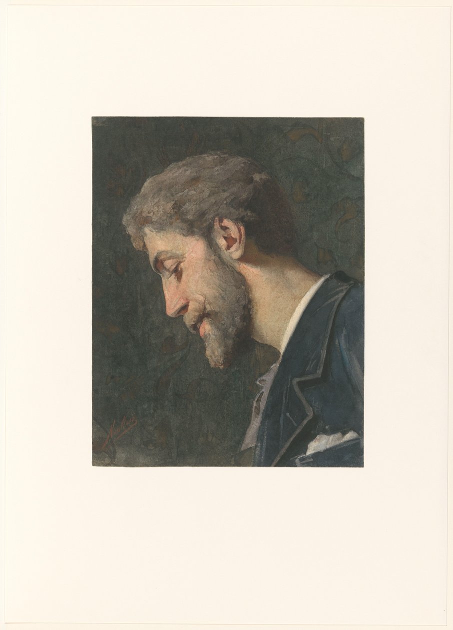 Ritratto di George Hendrik Breitner da Nicolaas van der Waay (signed by artist)