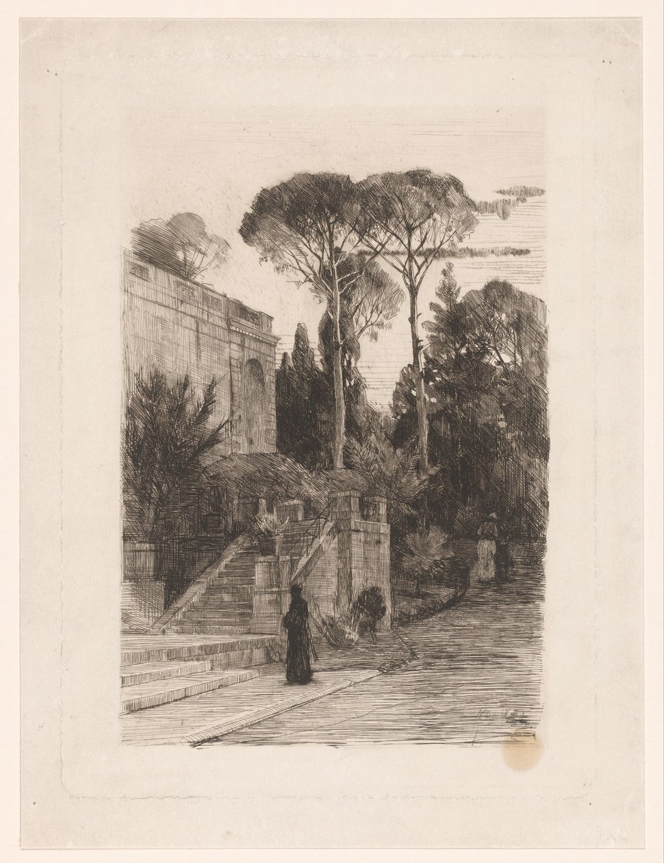 Edificio monumentale con giardino da Nicolaas van der Waay