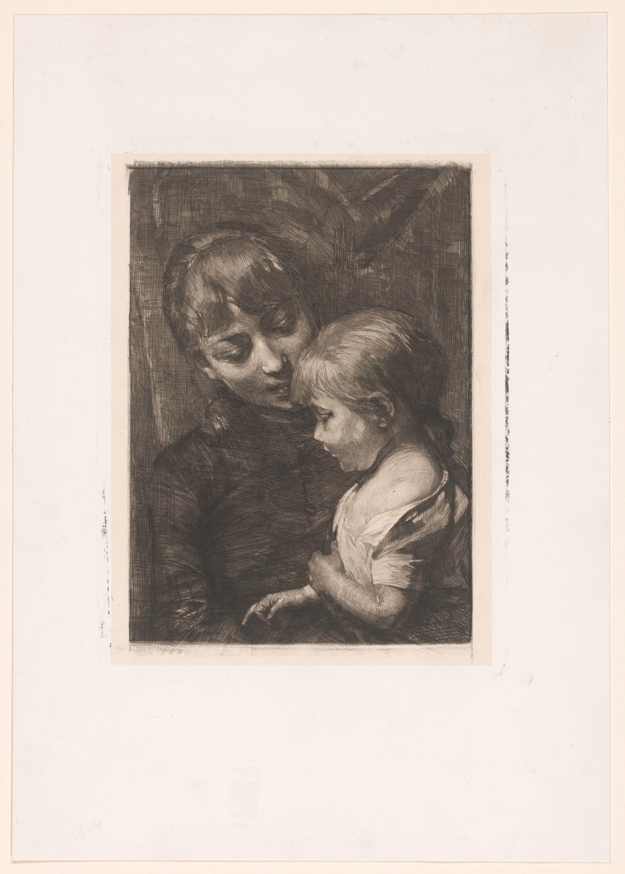 Donna con bambino da Nicolaas van der Waay