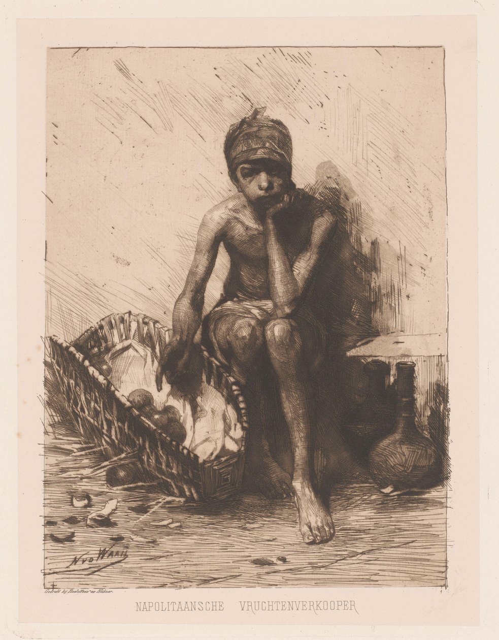 Venditore di frutta da Nicolaas van der Waay