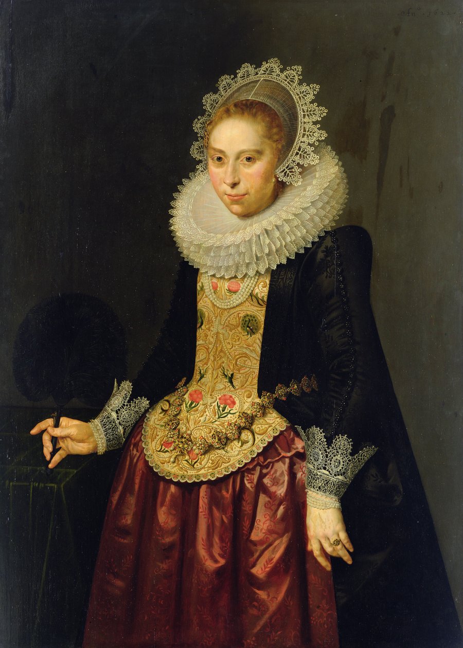 Ritratto di una giovane donna, 1622 da Nicolaes Eliasz