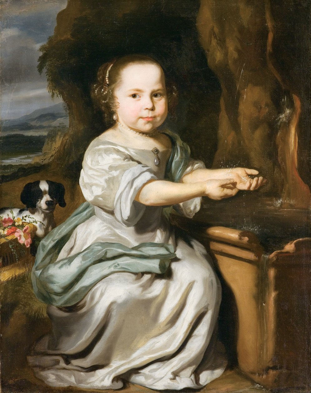 Ritratto di una ragazza, c.1664 da Nicolaes Maes