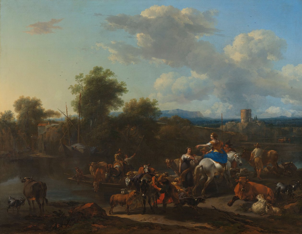 Il traghetto del bestiame da Nicolaes Pietersz. Berchem