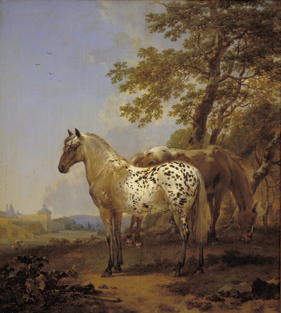 Due cavalli in un paesaggio da Nicolaes Berchem