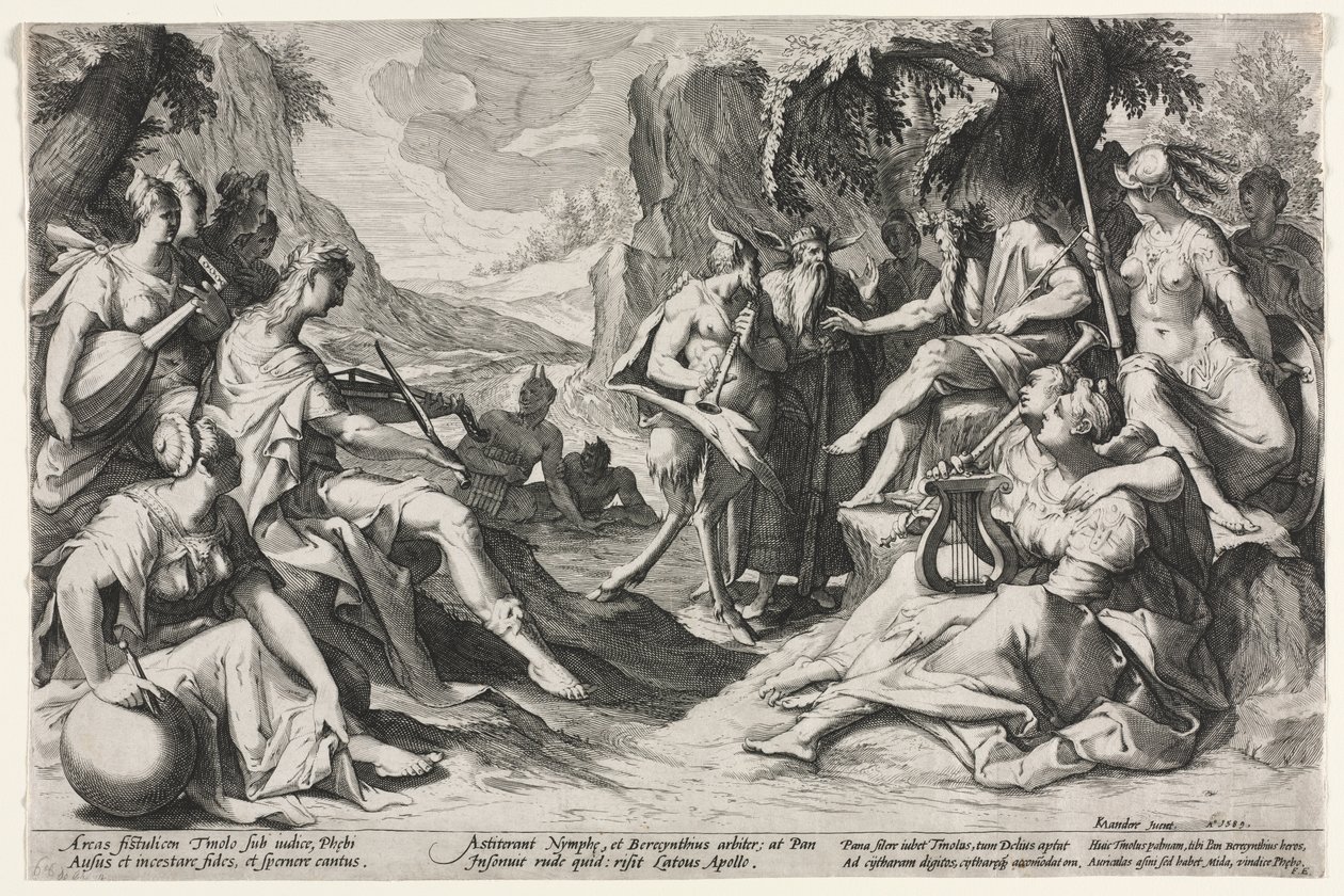 Il giudizio di Mida da Nicolaes Clock
