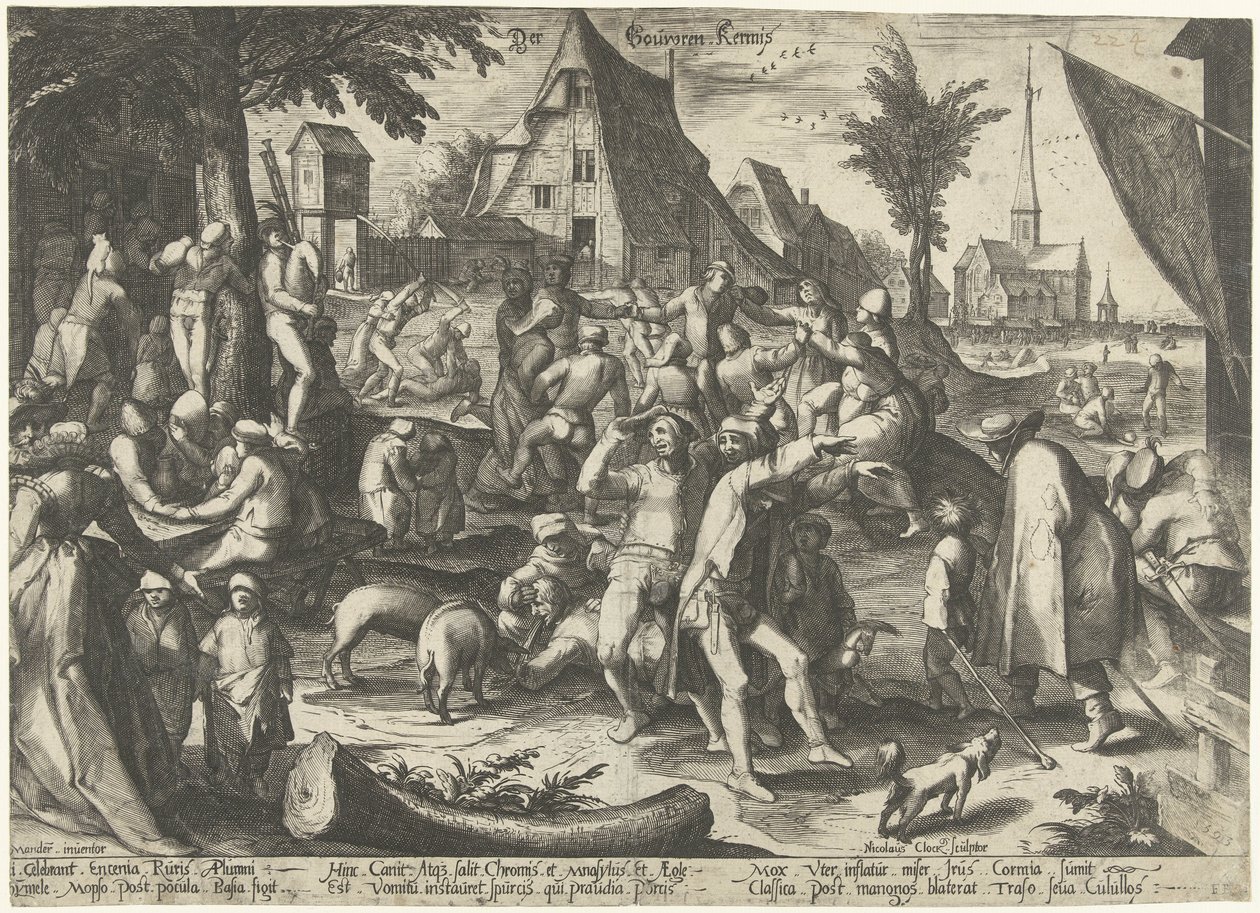 Festa contadina da Nicolaes Jansz. Clock
