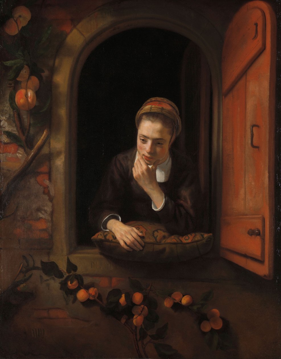 Ragazza alla finestra da Nicolaes Maes