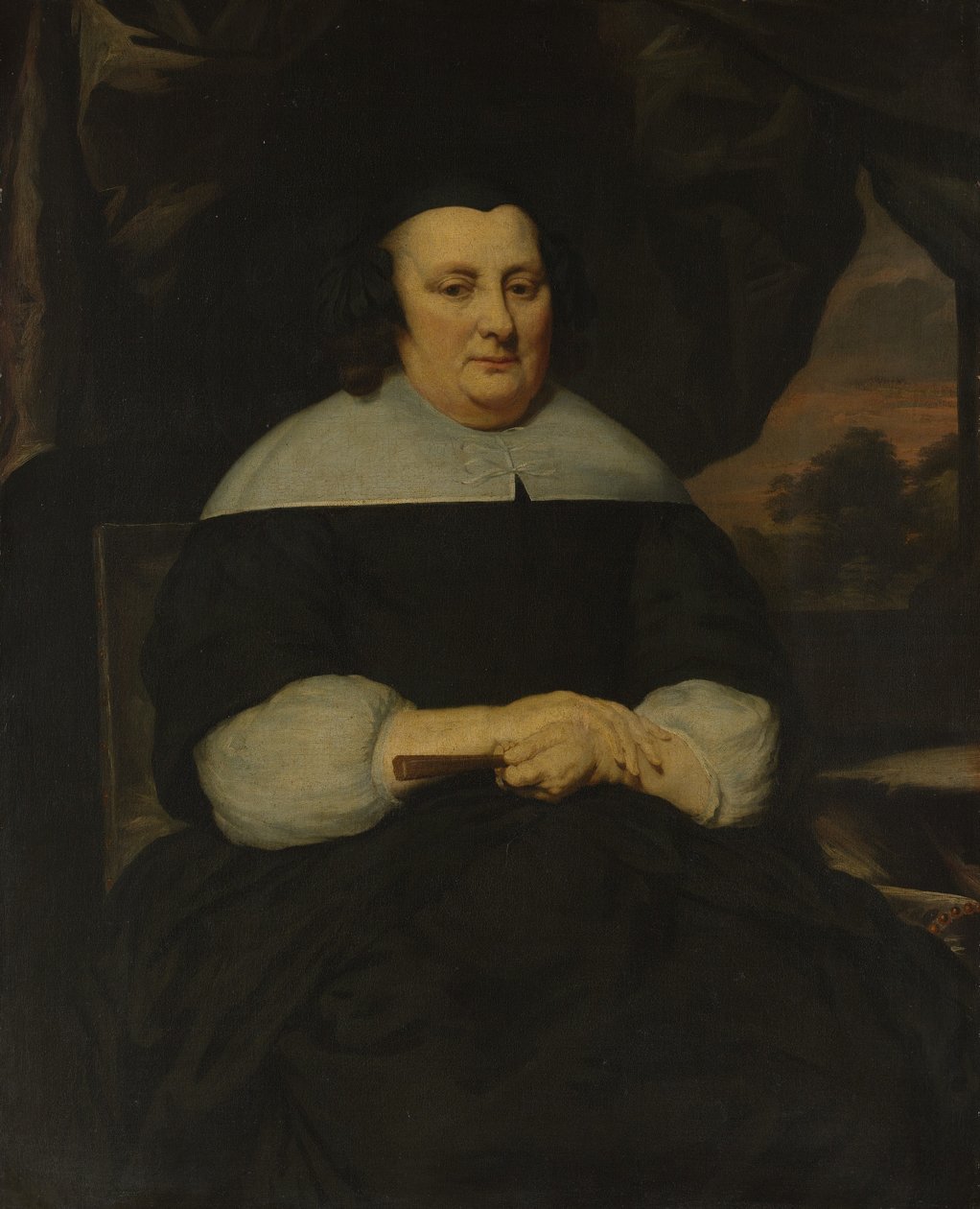 Ritratto di una donna, ca. 1665-70 da Nicolaes Maes
