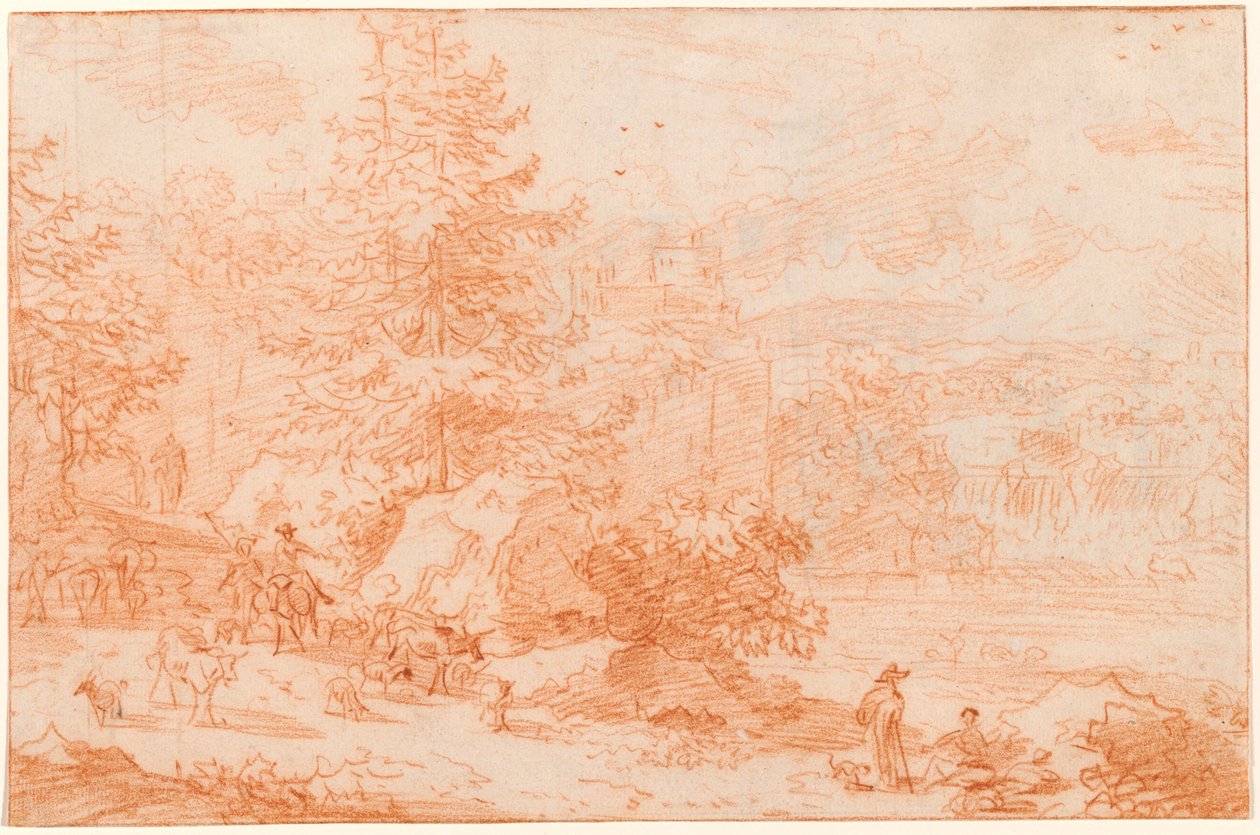 Paesaggio del Nord che evoca Tivoli da Nicolaes Pietersz Berchem