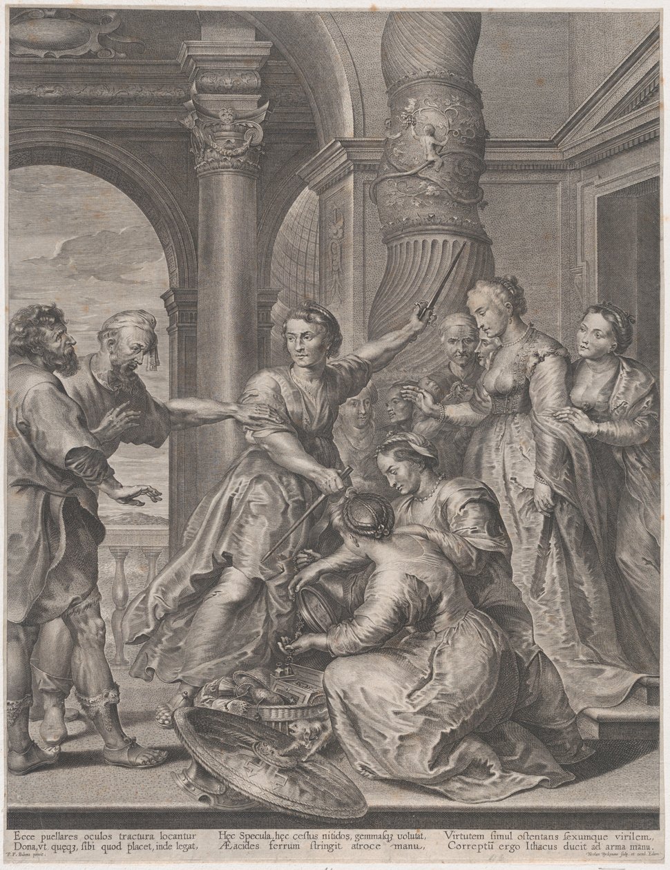 Achille e le figlie di Licomede da Nicolaes Ryckmans