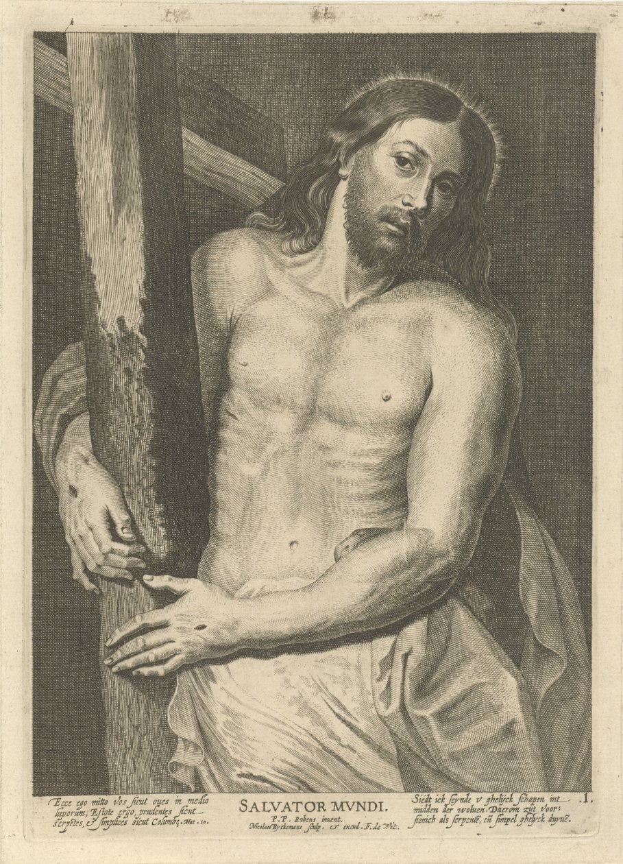 Cristo con la croce da Nicolaes Ryckmans