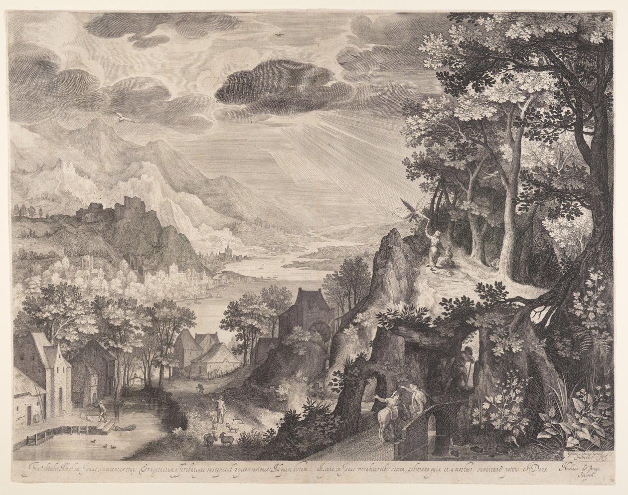 Il sacrificio di Abramo da Nicolaes de Bruyn