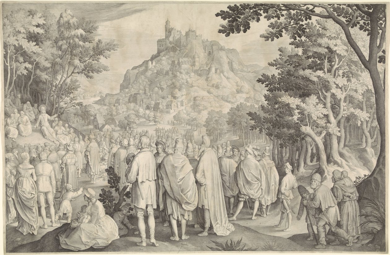 Discorso della montagna da Nicolaes de Bruyn