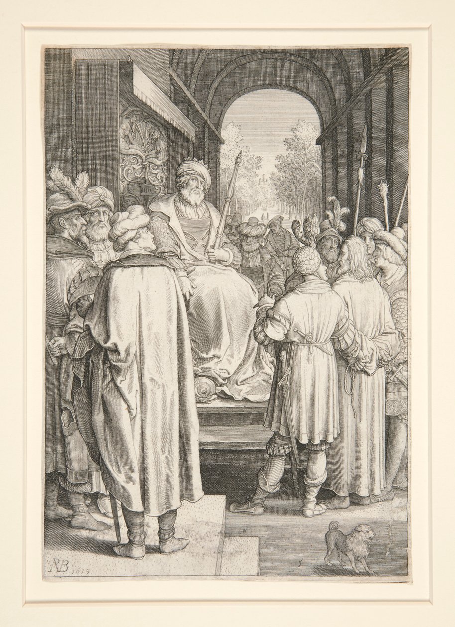 Cristo davanti a Pilato (Serie della Passione) da Nicolaes de Bruyn