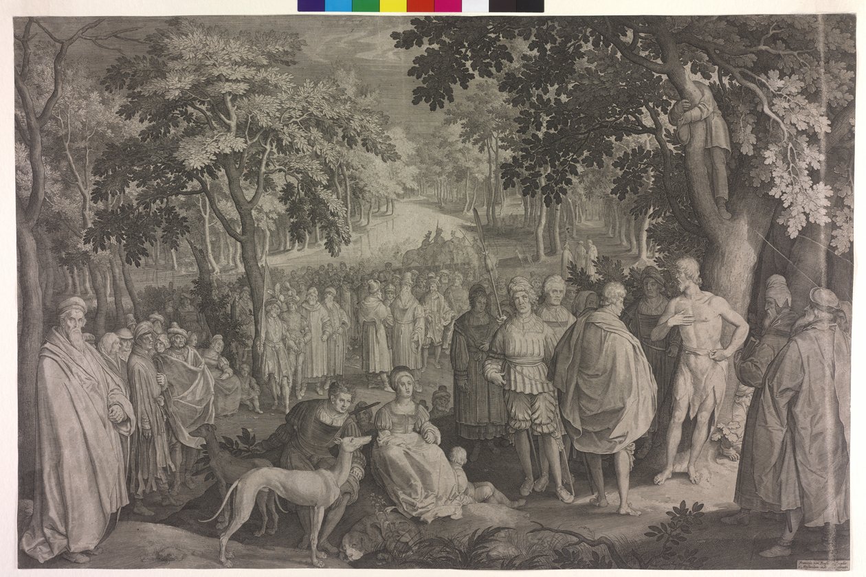Giovanni Battista predica da Nicolaes de Bruyn