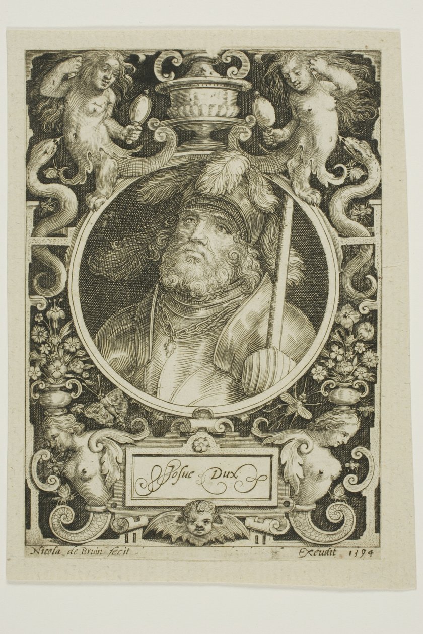 Giosuè, quarta tavola da I nove degni di nota da Nicolaes de Bruyn