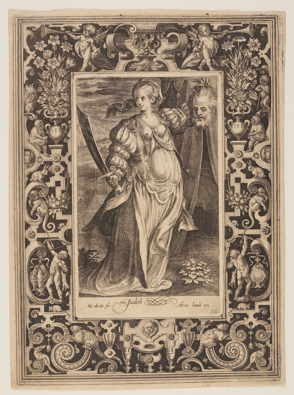 Giuditta, sesta tavola da I nove degni di fede da Nicolaes de Bruyn