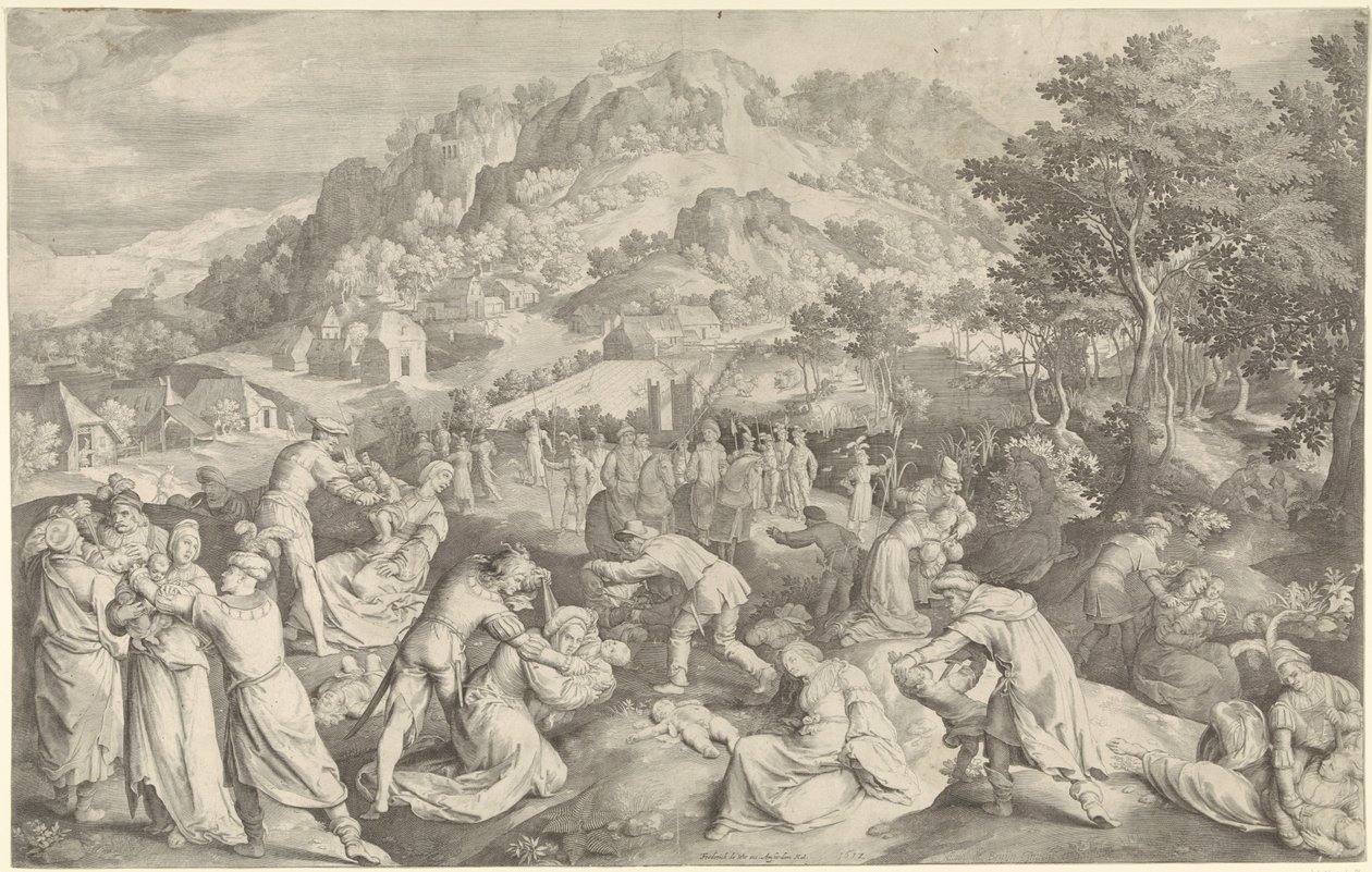 Strage degli innocenti a Betlemme da Nicolaes de Bruyn