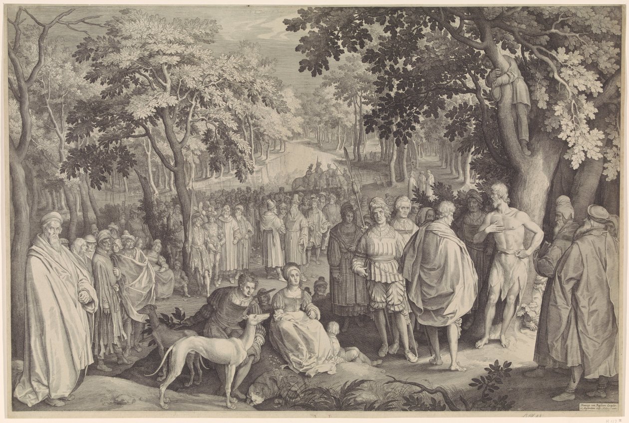 Predicazione di Giovanni Battista da Nicolaes de Bruyn