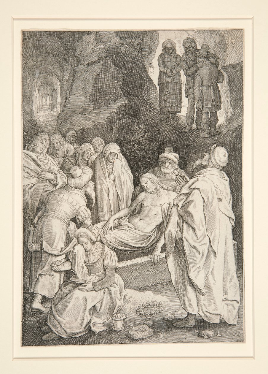 La sepoltura (Serie della Passione) da Nicolaes de Bruyn