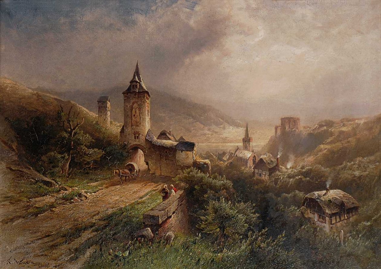 La Porta Steeger a Bacharach sul Reno da Nicolai Astudin