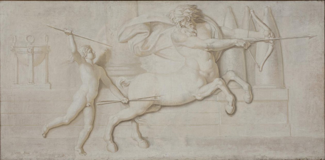 Achille e il centauro Chirone da Nicolai Abildgaard