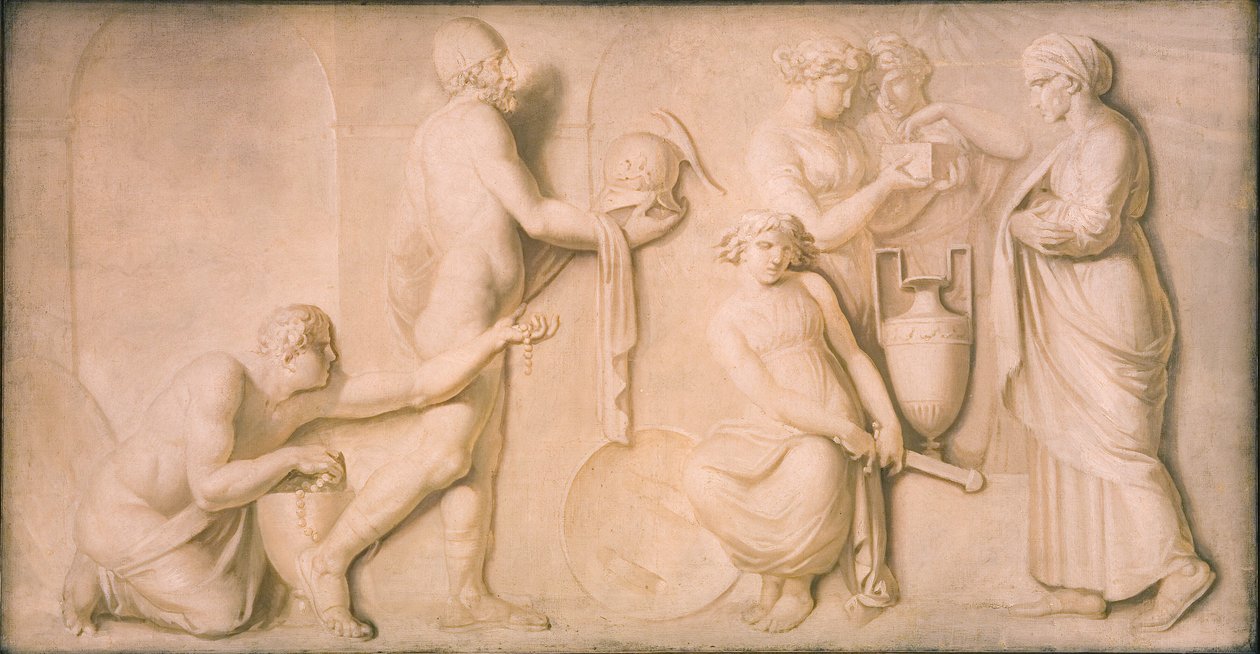 Achille e le figlie di Licomede da Nicolai Abildgaard